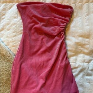 Princess Polly Pink Asymmetrical Ruched Bodycon Dress